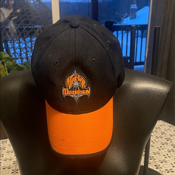 Harley-Davidson Other - Harley-Davidson Black and Orange Logo Cap